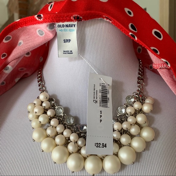 NWT Old Navy True Wrap Sexy Print Red Dress S - Picture 9 of 10